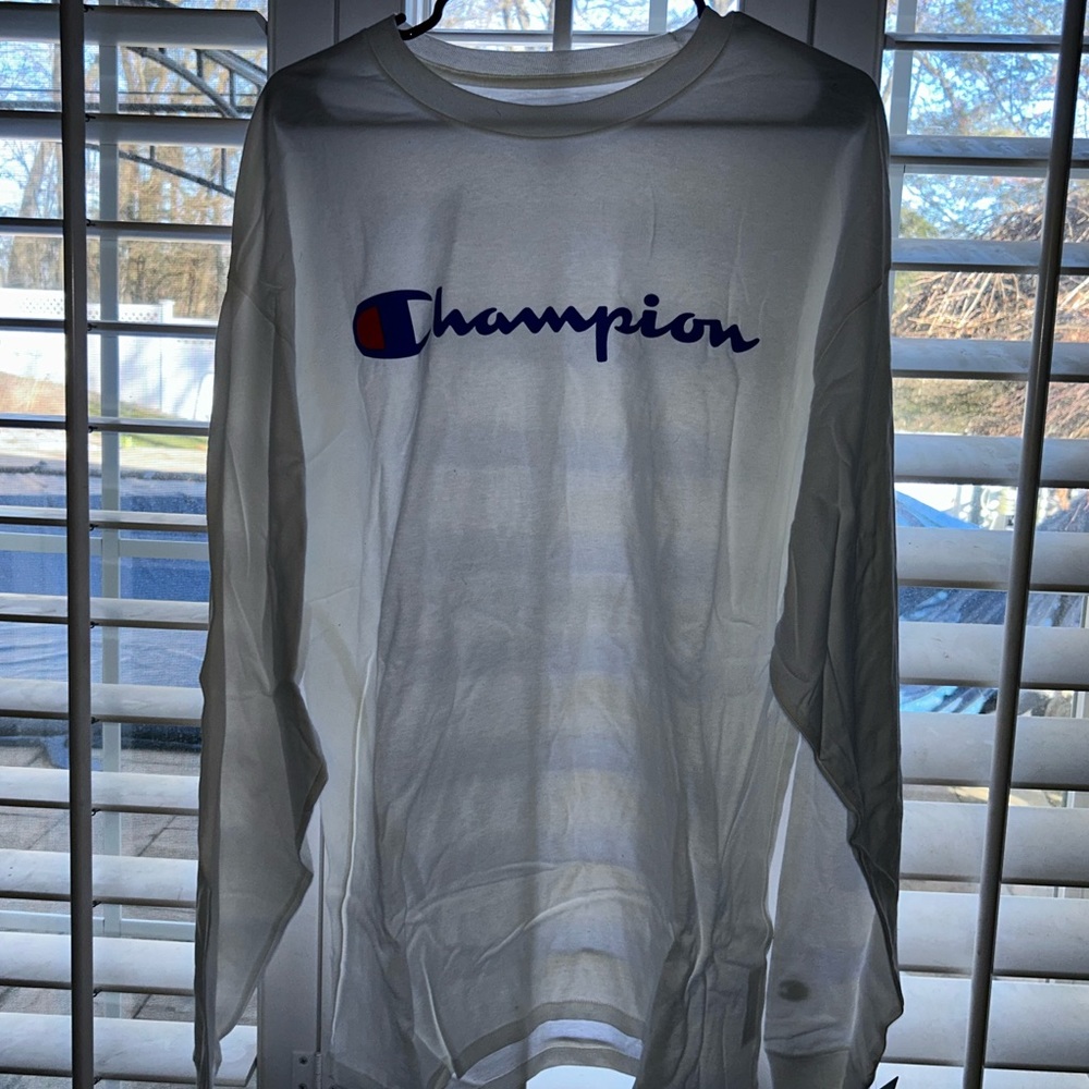 white champion long sleeve